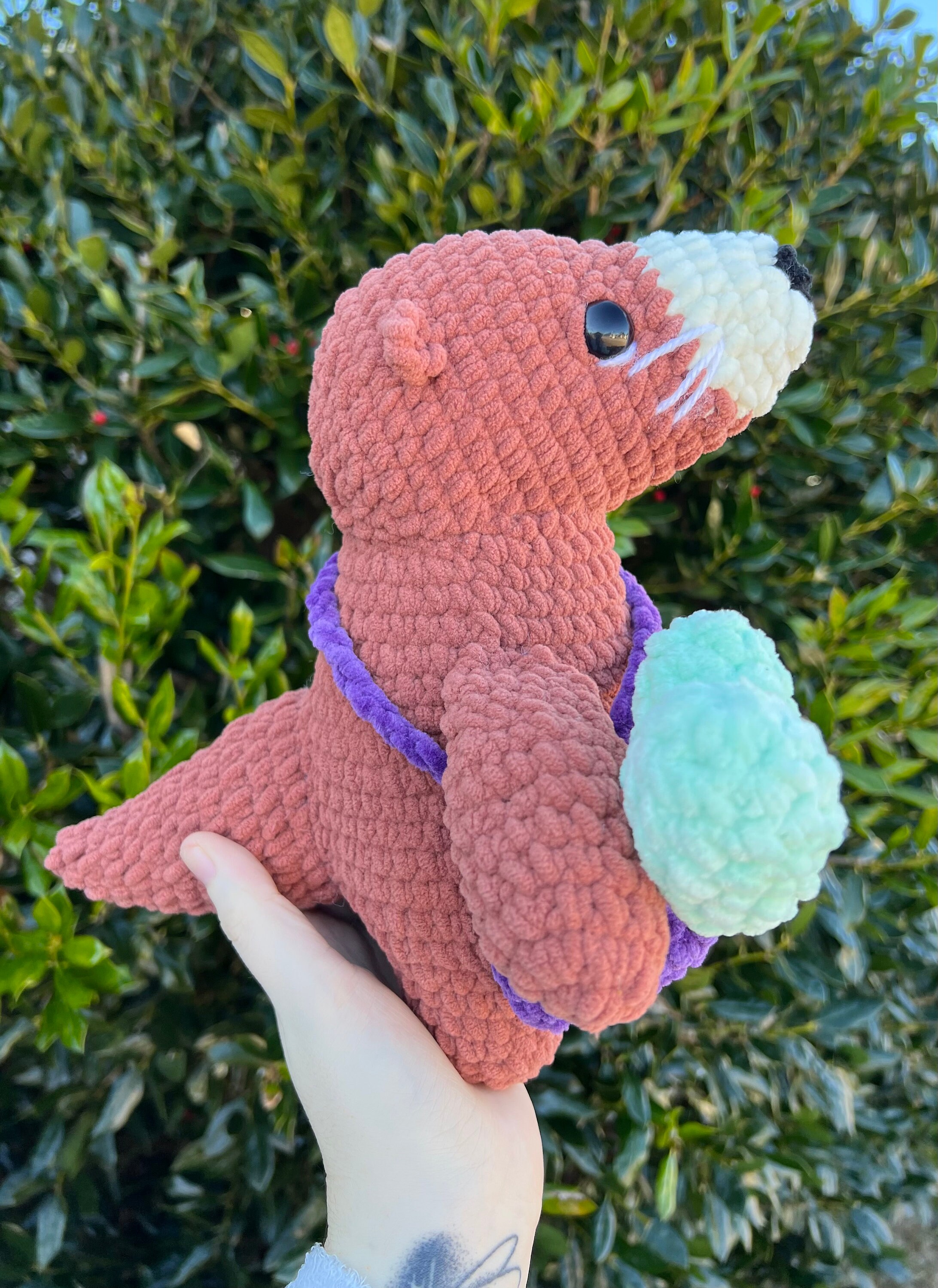 Crochet Otter Buddy Plush, Stuffed Animal, Handmade Crochet, Otter