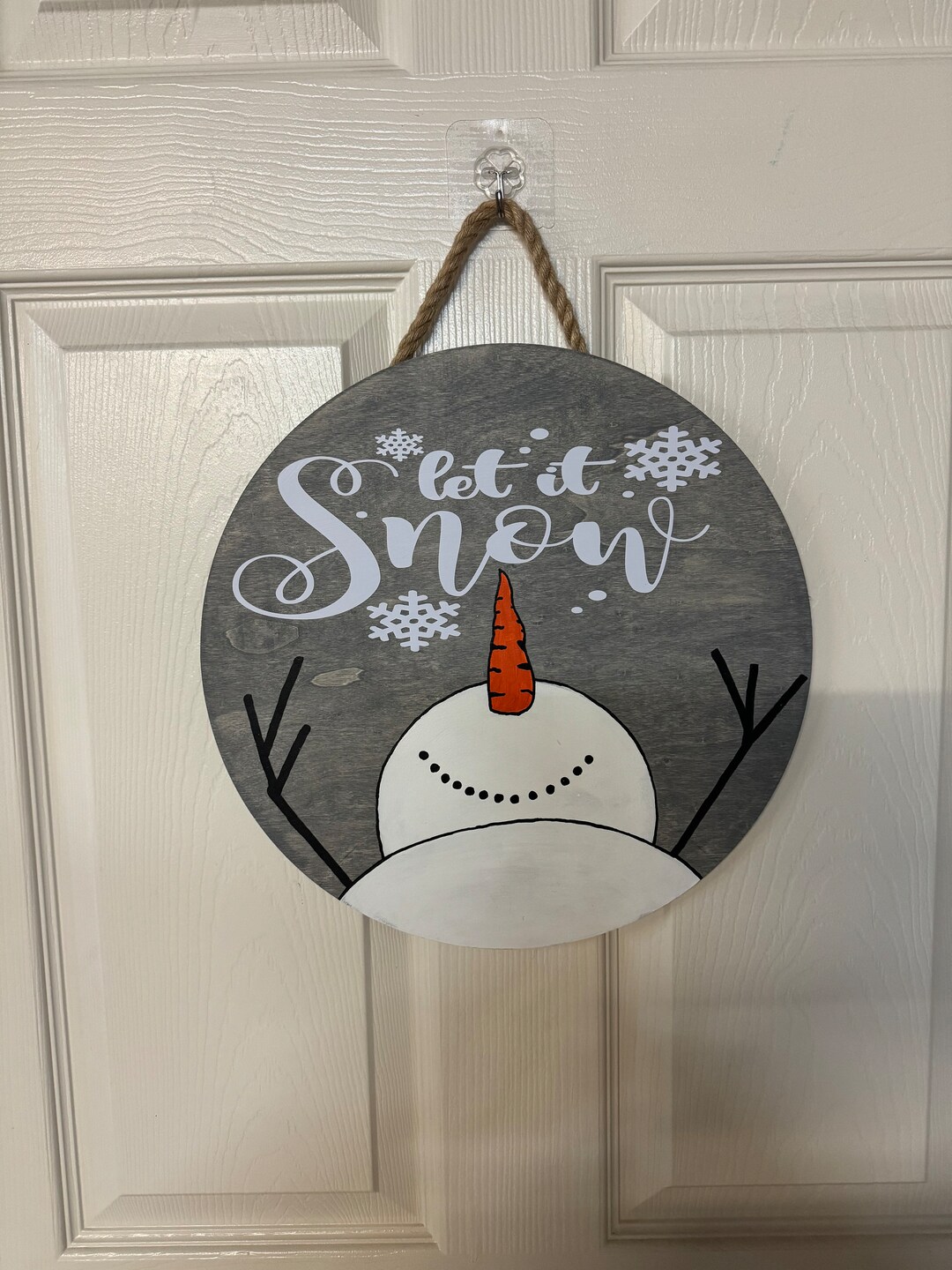 Snowman Door Hanger - Etsy
