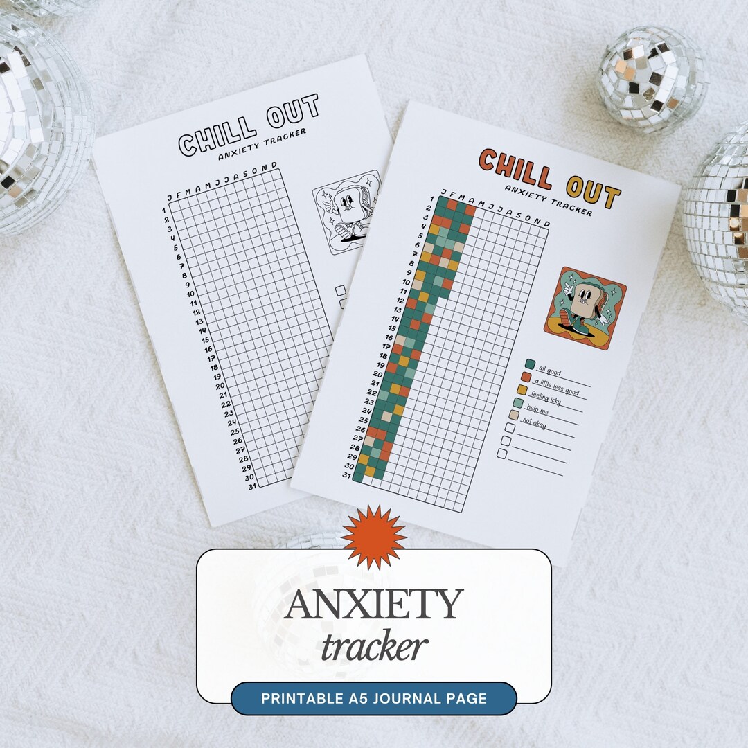 Anxiety Tracker Mood Tracker Anxiety Bullet Journal Anxiety Log A5 Anxiety Tracker Mood Tracker Anxiety Bullet Journal Anxiety Log A5