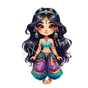 Princess jasmine - Digital Image PNG, Princess jasmine Clipart, High Quality PNGs, Digital Art Princess jasmine png, Commercial Use