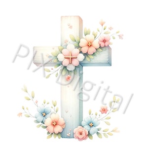 Warm Color Soft Cross - Digital Image Cross PNG, Clipart, High Quality Cross PNGs, Digital Art png, DTF Transfer Cross, Cross PNG
