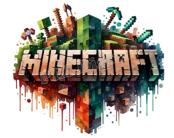 Minecraft Character Clipart – Digital Images for Commercial Use (PNG)