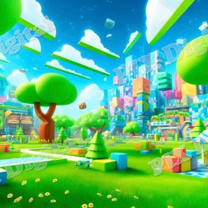 Colorful World of Roblox Digital Images JPG, Digital Download, High Quality, Printable Art, Wall Art, Home Décor, Digital Art Roblox, Image City of roblox, picture roblox poster, image roblox, characters of roblox, background roblox, backdrop roblox