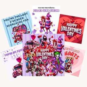 Biglietti di San Valentino quindicinali (IMMAGINI DIGITALI) - 14 immagini digitali JPG, stampabili, biglietti di San Valentino quindicinali, fai da te, biglietti di San Valentino personalizzati