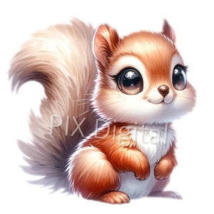 Curious Forest Squirrel - Digital Image Squirrel PNG, Clipart, High Quality PNGs, Digital Art Squirrel  png, DTF Transfer , Squirrel PNG