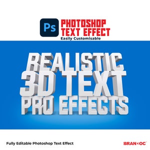 Efeito de texto 3D branco do Photoshop | Estilo de texto | texto 3d personalizado | texto personalizado | texto personalizado, impressão com efeito | Texto 3d, impressão em arte | Fonte 3D