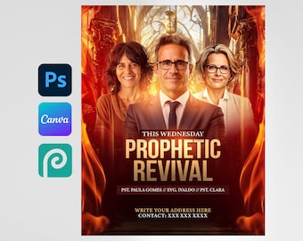 Editable Canva Church Conference | Event Flyer Template, Editable in Canva, Photoshop | DIY Event poster | Social media | IG, PSD, temp late