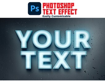 Customizable 3D Text Effect for Photoshop (PSD & JPG)