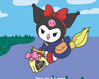 Kuromi’s Delivery Service Print (5x5 inches)