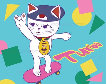 Turbo Granny Skater Print