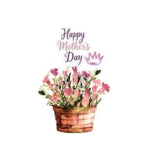 Helle und bunte Muttertagskarte – lustiges und modernes druckbares Geschenk für Ihre Mutter – sofortiger digitaler Download