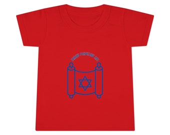 HAPPY SHAVUOT, Peuter T-shirt, Hebreeuwse kleding - Uniek cadeau voor kleintjes, Joodse Israëlische mode, Joodse Hebreeuwse kleding, Cadeau voor kinderen