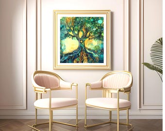 Vibrant Tree of Life Print: Jewish Home Decor (Digital Download)