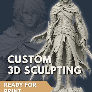 Custom 3D Modelling | 3D Sculpting, 3D Figurine, 3D Character, Wedding Topper (STL, 3MF, OBJ)