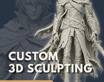 Custom 3D Modelling | 3D Sculpting, 3D Figurine, 3D Character, Wedding Topper (STL, 3MF, OBJ)