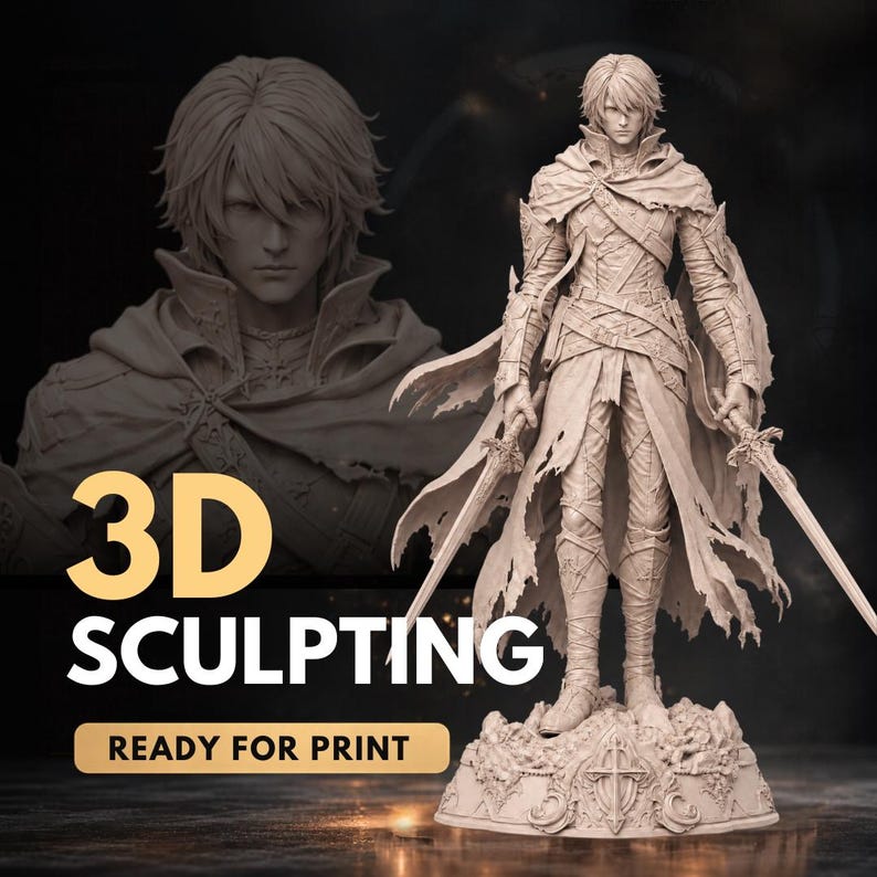 Custom 3D Modelling | 3D Sculpting, 3D Figurine, 3D Character, Wedding Topper (STL, 3MF, OBJ) image 1