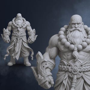 Custom 3D model of a male action figure designed for 3D printing. Detailed sculpt with cape, armor, and weapons. Perfect for CUSTOM Cute 3D, Game Asset, Toys and Collectibles, or Character Modelling for Miniatures. Great for Convert 2D to 3D projects and Custom 3D Models for Action Figure. Ideal for Humans & Creatures design and 3D Modeling for 3D Printing in STL, OBJ, or Blender format.