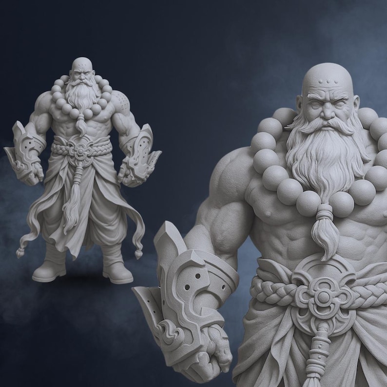 Custom 3D model of a male action figure designed for 3D printing. Detailed sculpt with cape, armor, and weapons. Perfect for CUSTOM Cute 3D, Game Asset, Toys and Collectibles, or Character Modelling for Miniatures. Great for Convert 2D to 3D projects and Custom 3D Models for Action Figure. Ideal for Humans & Creatures design and 3D Modeling for 3D Printing in STL, OBJ, or Blender format.