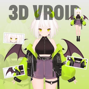 Custom 3D VTuber Model: VRoid, Live2D Conversion, VRchat Avatar, Anime Vroid, Unity, Rigging