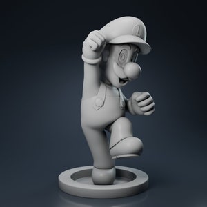 Personaggio Luigi - Personaggi Super Mario File STL 3D per stampante 3D, action figure, modello 3D, regalo di stampa, accessori, giocattoli, hobby, artigianato