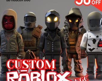 Modelado UGC 3D personalizado de Roblox / Imagen 2D a modelo 3D (OBJ, FBX)