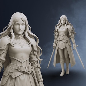 Custom 3D model of a male action figure designed for 3D printing. Detailed sculpt with cape, armor, and weapons. Perfect for CUSTOM Cute 3D, Game Asset, Toys and Collectibles, or Character Modelling for Miniatures. Great for Convert 2D to 3D projects and Custom 3D Models for Action Figure. Ideal for Humans & Creatures design and 3D Modeling for 3D Printing in STL, OBJ, or Blender format.