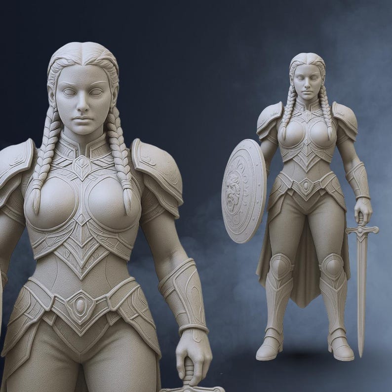Custom 3D model of a male action figure designed for 3D printing. Detailed sculpt with cape, armor, and weapons. Perfect for CUSTOM Cute 3D, Game Asset, Toys and Collectibles, or Character Modelling for Miniatures. Great for Convert 2D to 3D projects and Custom 3D Models for Action Figure. Ideal for Humans & Creatures design and 3D Modeling for 3D Printing in STL, OBJ, or Blender format.