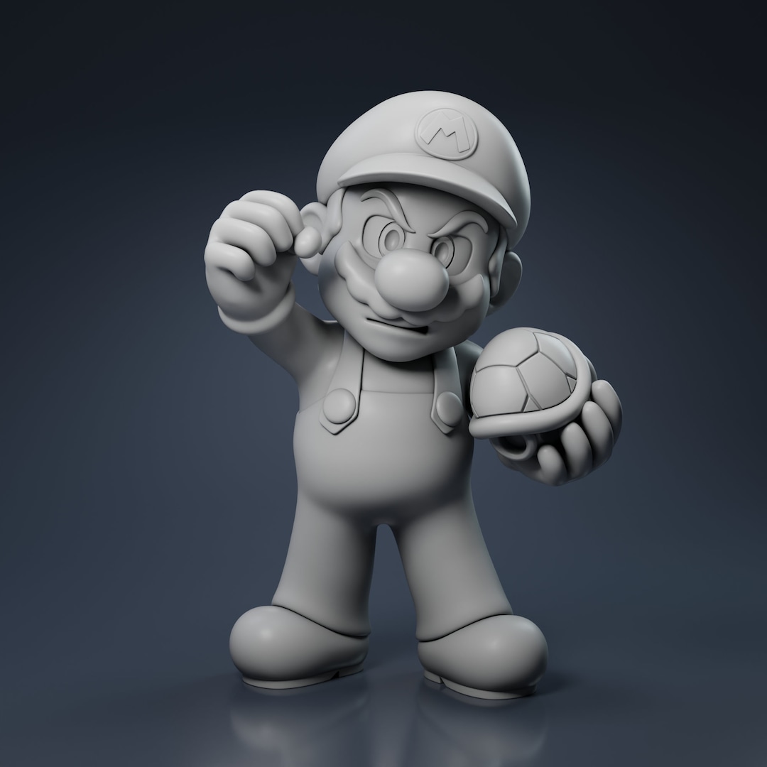 Super Mario Characters 3D STL File for 3D Printer, Action Figure, 3D ...