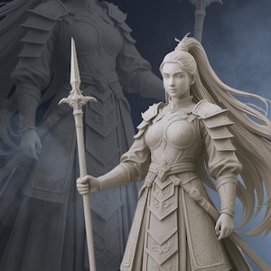 Custom 3D model of a male action figure designed for 3D printing. Detailed sculpt with cape, armor, and weapons. Perfect for CUSTOM Cute 3D, Game Asset, Toys and Collectibles, or Character Modelling for Miniatures. Great for Convert 2D to 3D projects and Custom 3D Models for Action Figure. Ideal for Humans & Creatures design and 3D Modeling for 3D Printing in STL, OBJ, or Blender format.