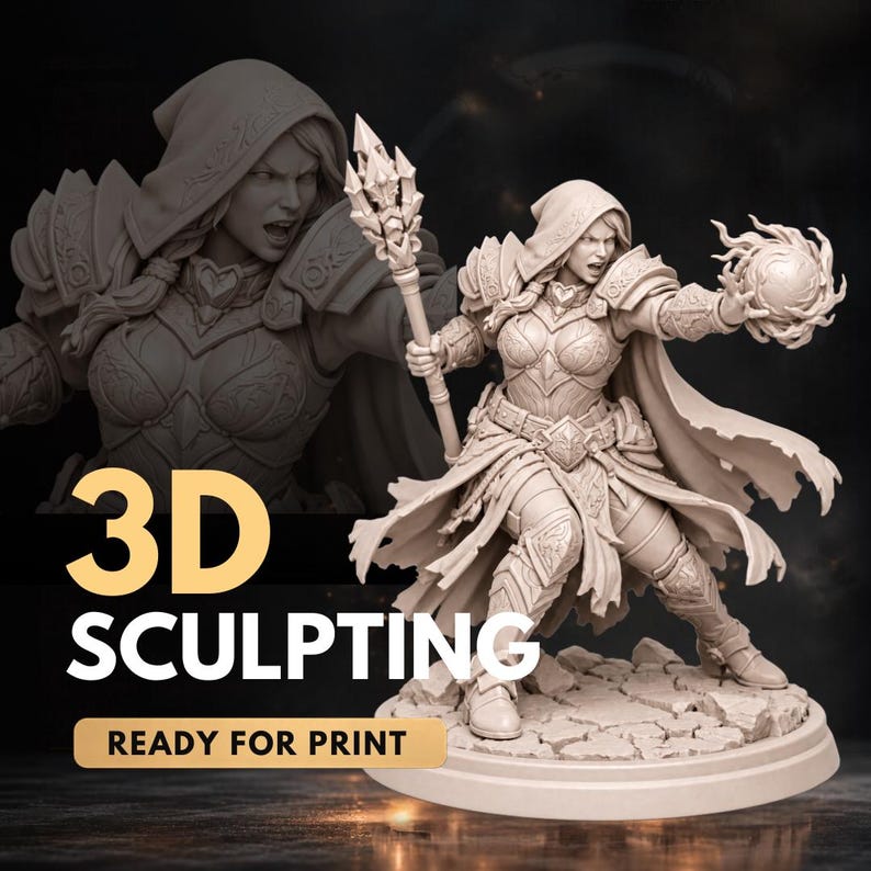 Custom 3D Modelling | 3D Sculpting, 3D Figurine, 3D Character, Wedding Topper (STL, 3MF, OBJ) image 8