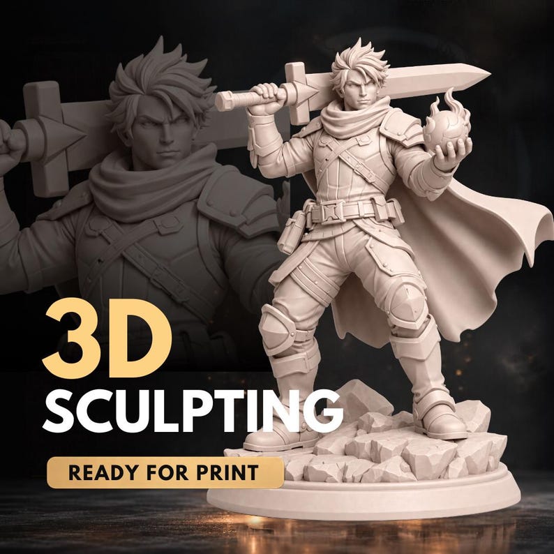 Custom 3D Modelling | 3D Sculpting, 3D Figurine, 3D Character, Wedding Topper (STL, 3MF, OBJ) image 6