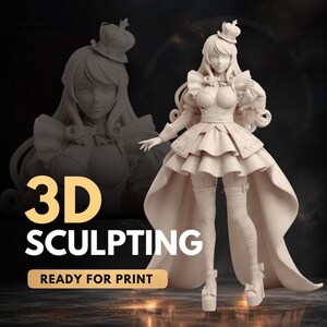 Custom 3D Modelling | 3D Sculpting, 3D Figurine, 3D Character, Wedding Topper (STL, 3MF, OBJ) image 10