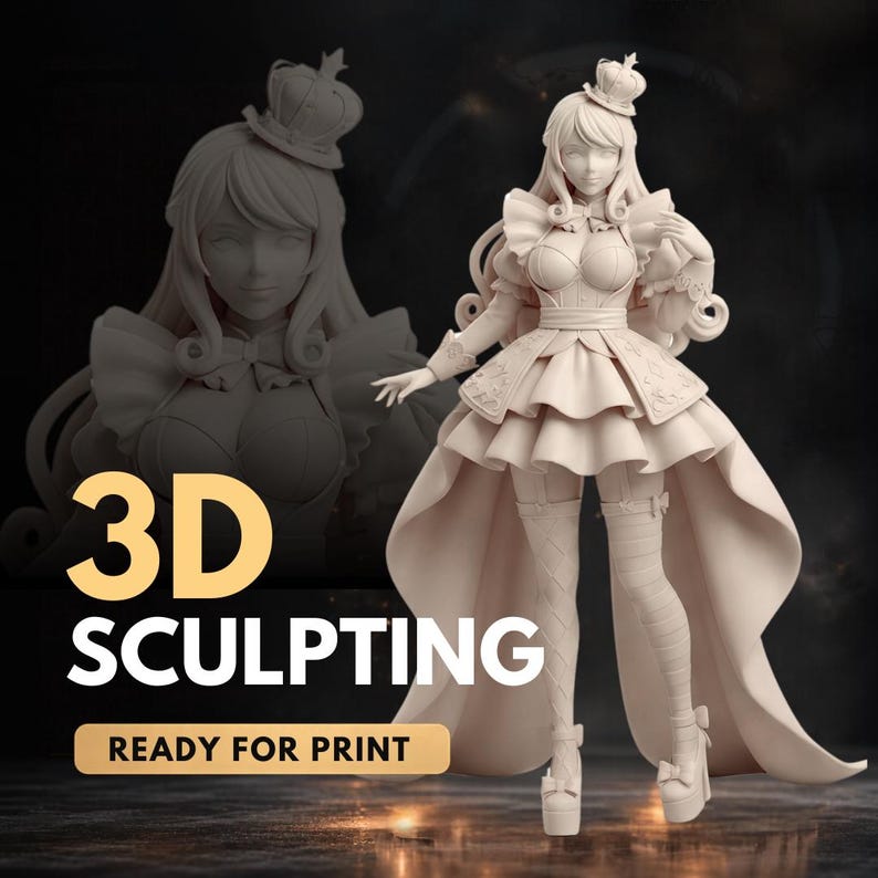 Custom 3D Modelling | 3D Sculpting, 3D Figurine, 3D Character, Wedding Topper (STL, 3MF, OBJ) image 10