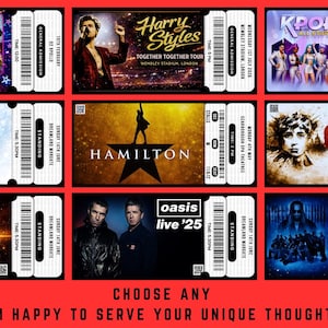 Spersonalizowany bilet na wydarzenie muzyczne