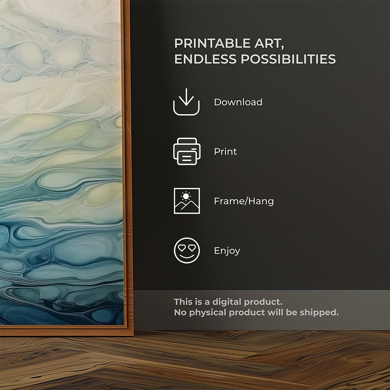 a picture frame with a picture of a painting on it