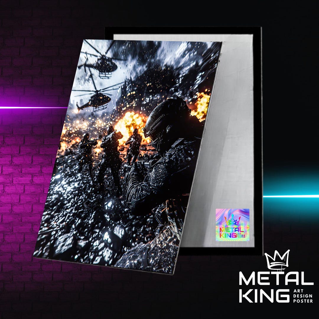 Call of Duty Metal Poster, Premium Aluminum Print, Video Game Artwork ...