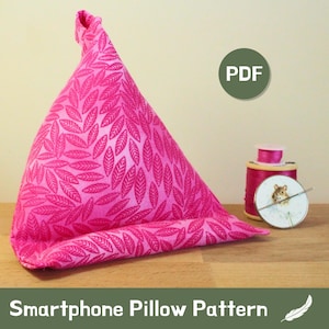 Smartphone Pillow Sewing Pattern • PDF Digital Download • Simple & Easy • Beginner Friendly