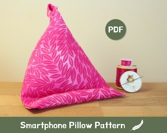 Smartphone Pillow Sewing Pattern • PDF Digital Download • Simple & Easy • Beginner Friendly