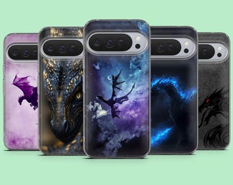 Ethereal Dragon Phone Case Mythical Cover for Google Pixel 11, 10Pro, 10Pro XL, 9A, 9, 9Pro, 8, 7, 6A, iPhone 17, 16, 15, Samsung S25Fe, S24
