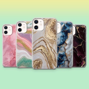 Marble Phone Case Golden Elegance Cover for iPhone 17, 17Pro, 16, 15, 14, 13, Samsung S25, S24Fe, S23, S22, A16, A56, Pixel 10Pro, 9A, 8A, 7