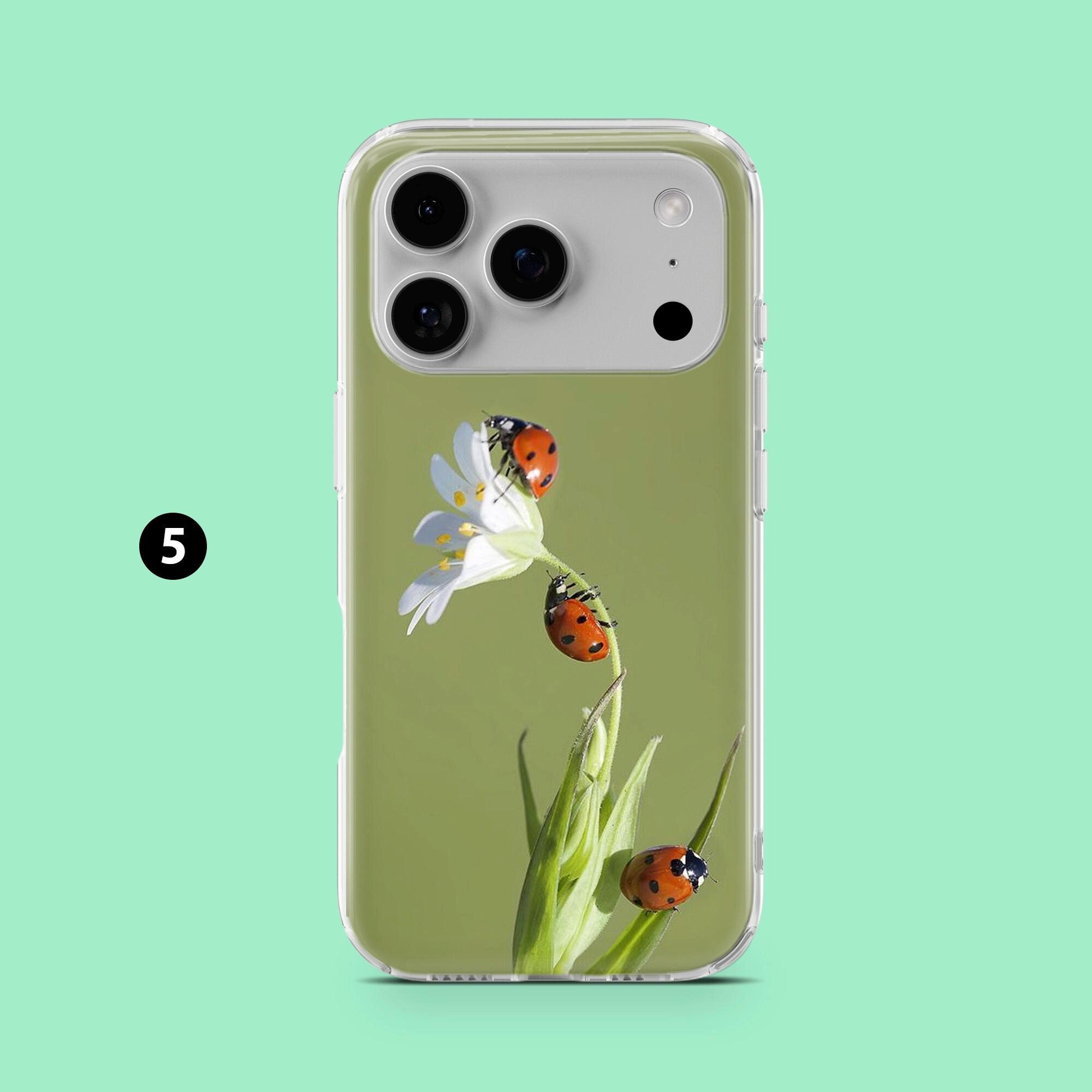 てんとう虫デザイン iPhoneケース てんとう虫の携帯ケース かわいいてんとう虫カバー iPhone 17、17Pro