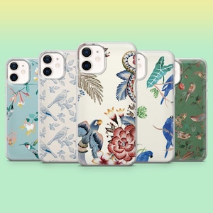 Bird Pattern Phone Case Animal Decor Cover for iPhone 17, 17Pro, 16, 15, 14, 13, Samsung S25, S24Fe, S23, S22, A16, A56, Pixel 10Pro, 9A, 8A