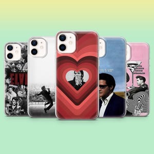 Custodia per telefono Elvis Rock Star Elvis Presley per iPhone 16e, 16Pro, 15, 14, 13, 12, Samsung S25, S24Fe, S23, A16, A55, A25, Pixel 9A, 8Pro