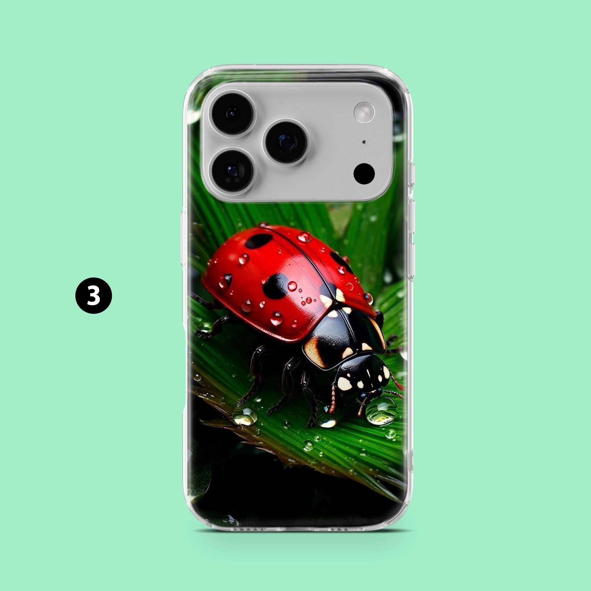 てんとう虫の携帯ケース かわいいてんとう虫カバー iPhone 17、17Pro