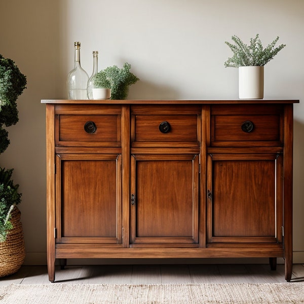 Modernized Cabinet, Rustic Handmade Furniture, Farmhouse Decor Masterpiece