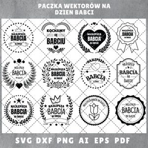 Regalos para abuela Clipart Corte láser SVG PNG 300 dpi | Día de la abuela | Abuela agradecida SVG