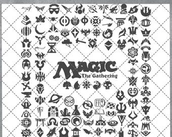 Magic The Gathering Bundle Pack Expansion Symbols | MTG Icon | MTG Clipart | MTG Symbols of Mana | Mtg Logo | Magic Expansion Symbol