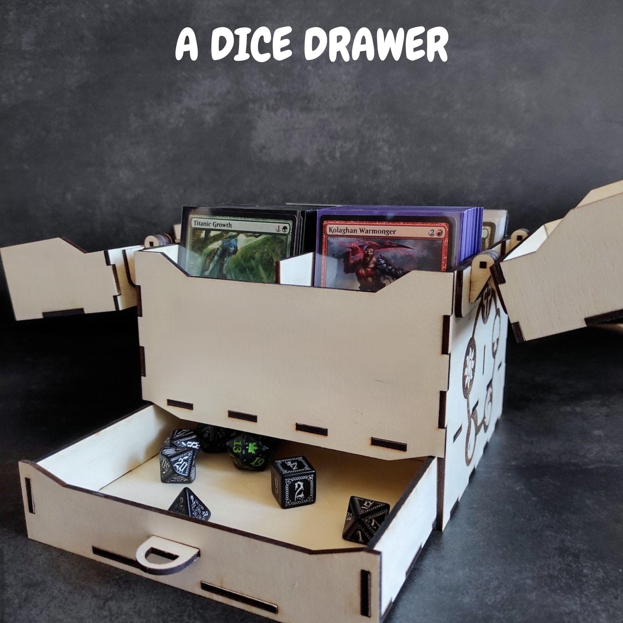 Laser Cut MTG Commander Deck Box Card Holder, Gift, Proxy, 400 Cards ...