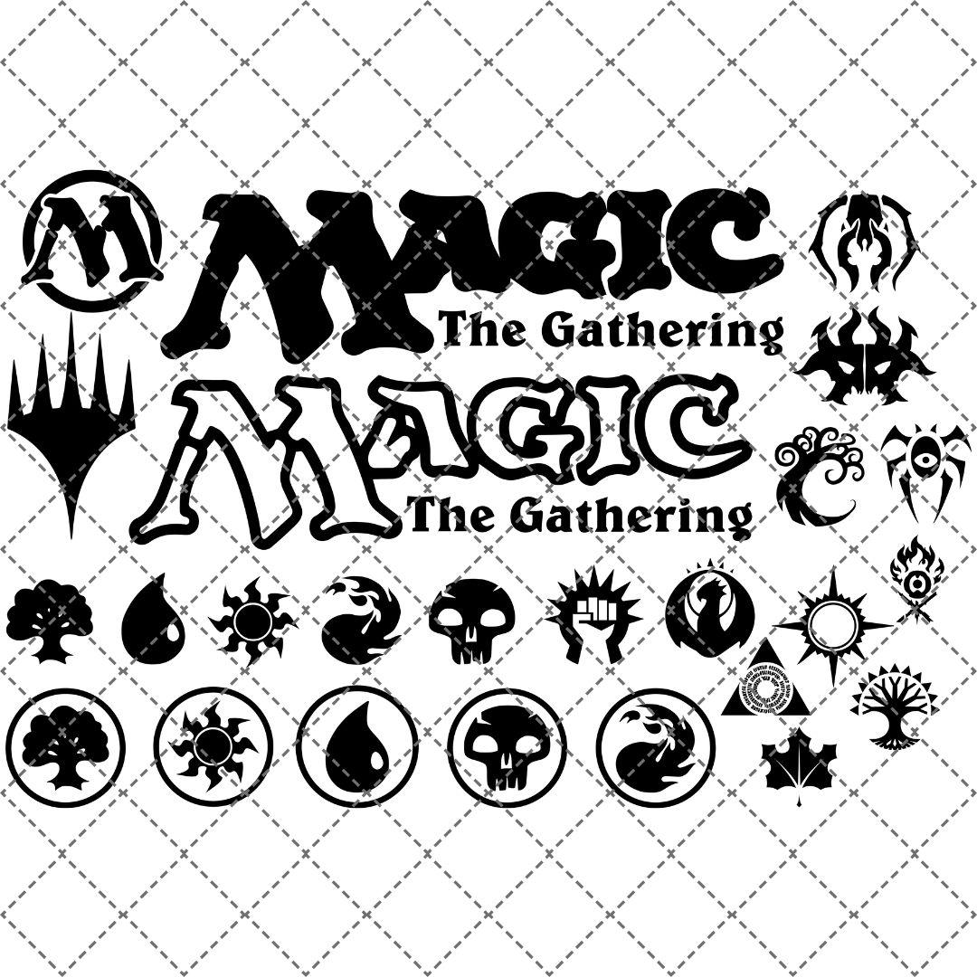 レーザーカットのMTGマナシンボルバンドルパック | クリップアート