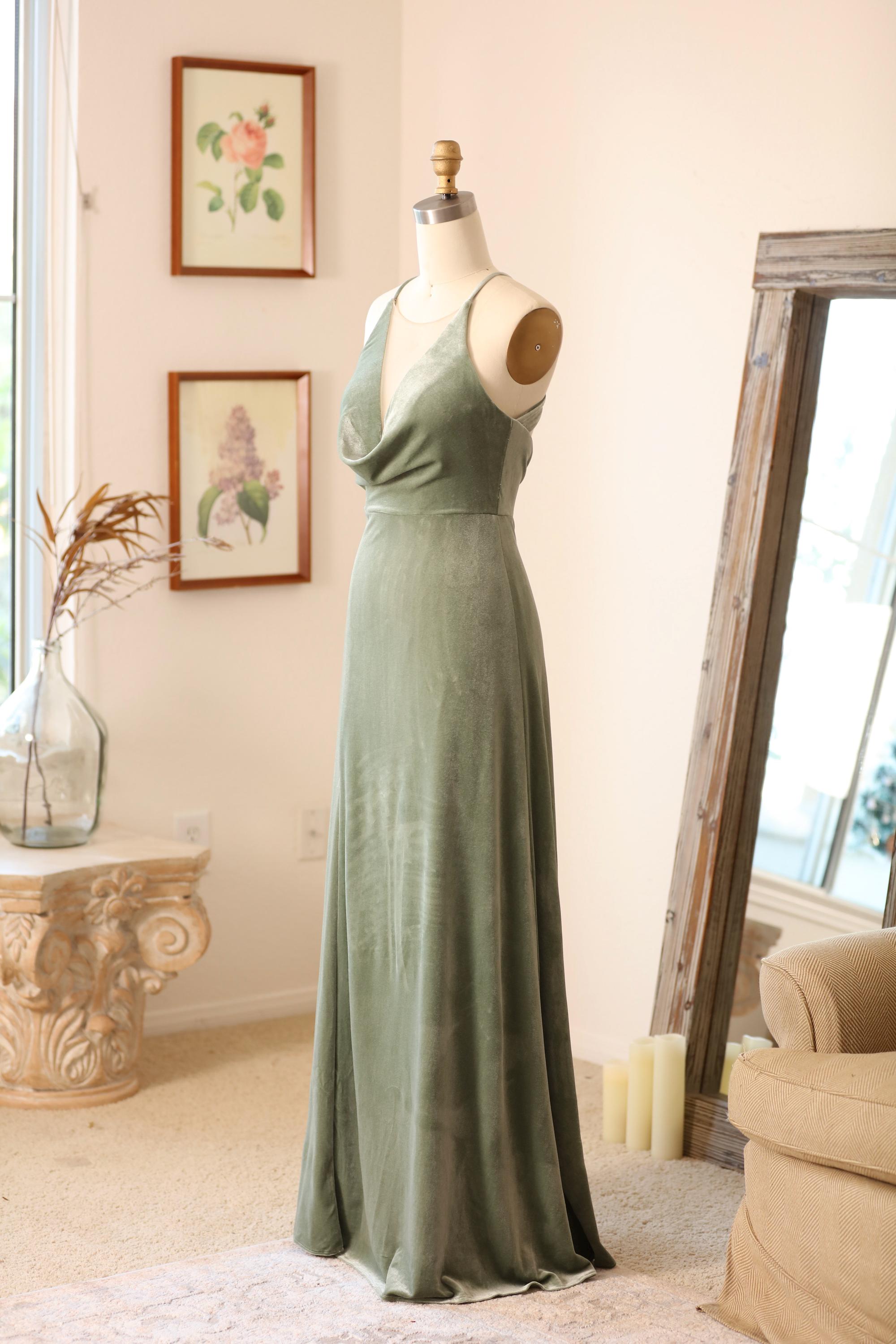 midi dress v neck ever DANI|Puff Sleeve V-Neck Midi Wedding Guest Dress